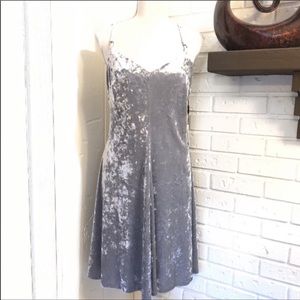 Calvin Klein Crushed Velvet Swing Dress, Size 12